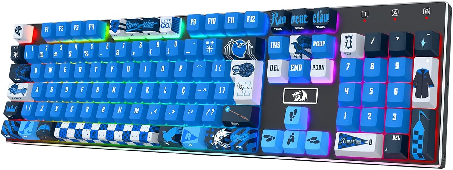 Teclado Harry Potter Corvinal RGB