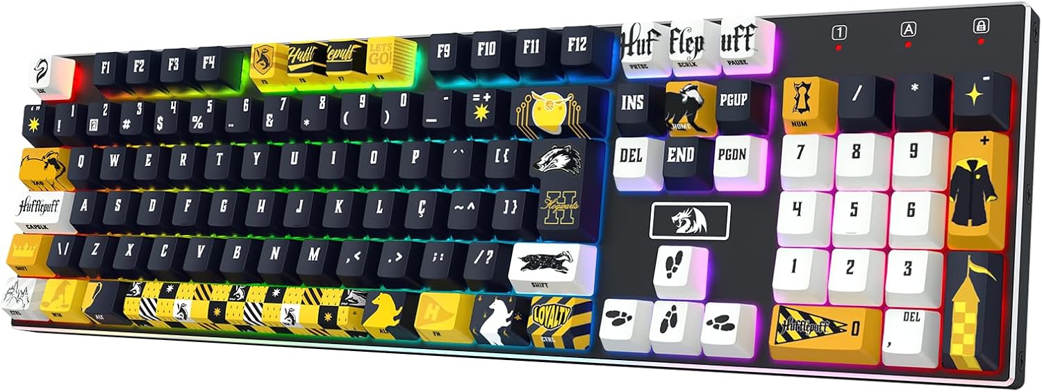 Teclado Mecanico Harry Potter Lufa-Lufa RGB
