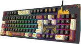 Teclado Mecânico Harry Potter Grifinória RGB