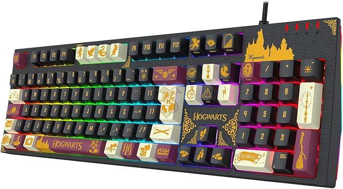 Teclado Mecânico Harry Potter Grifinória RGB